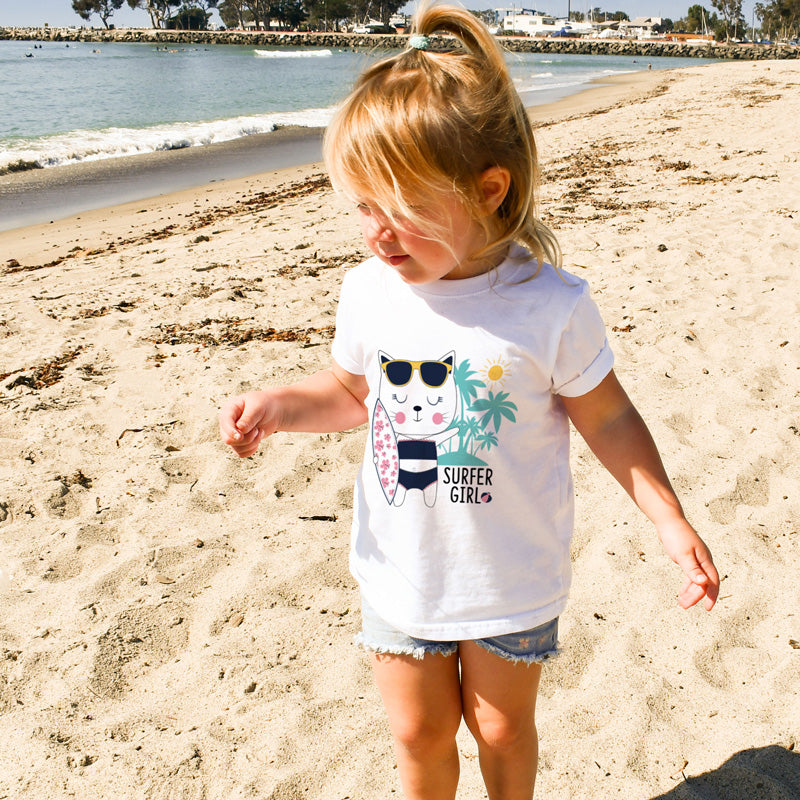 Kahuna Kids surf er girl kids surf t-shirt