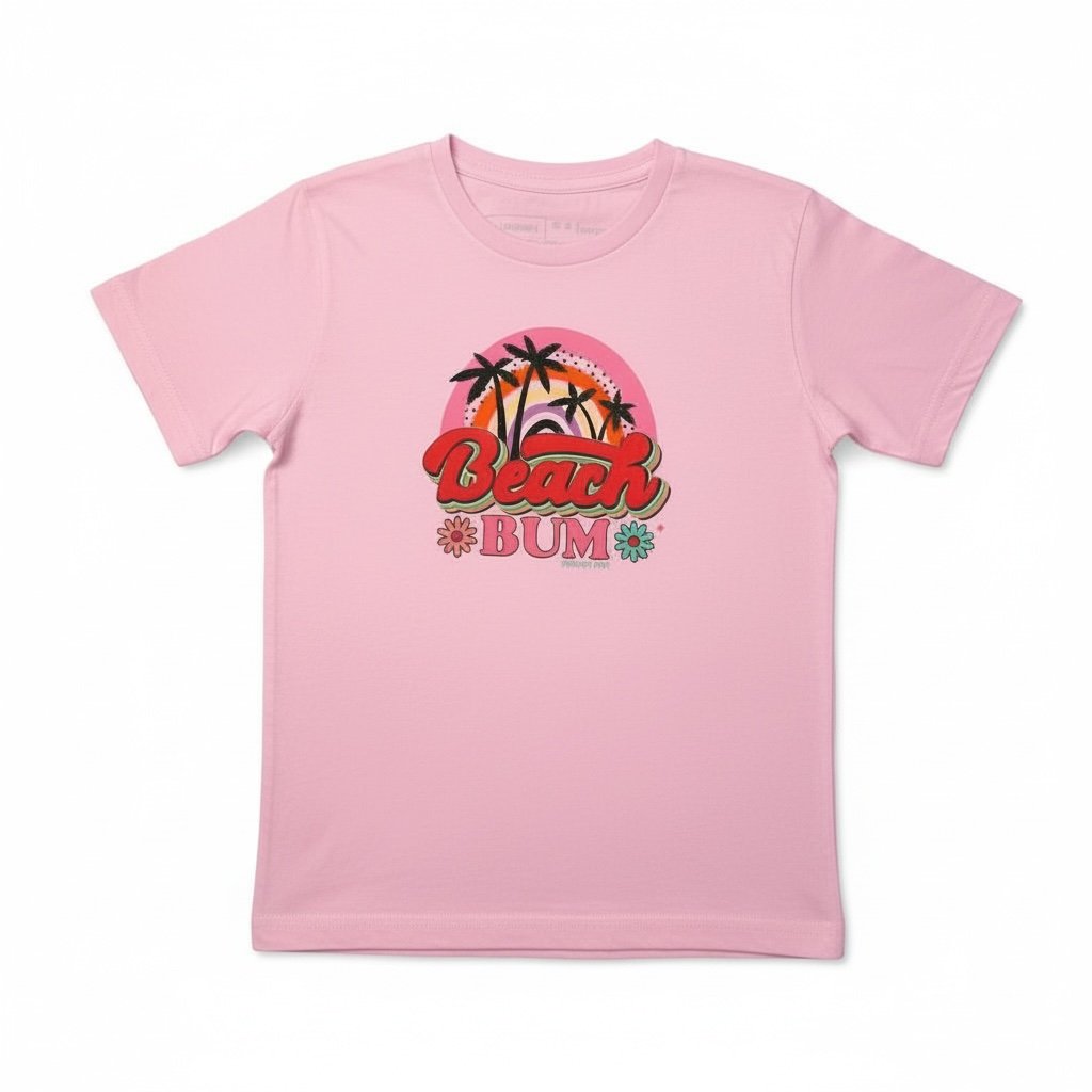 Kahuna Kids Beach Bum T-shirt Pink