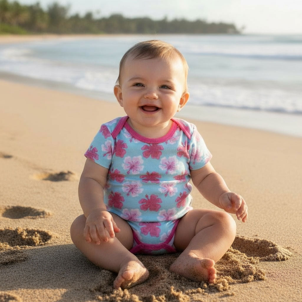 Hibiscus Print Bodysuit
