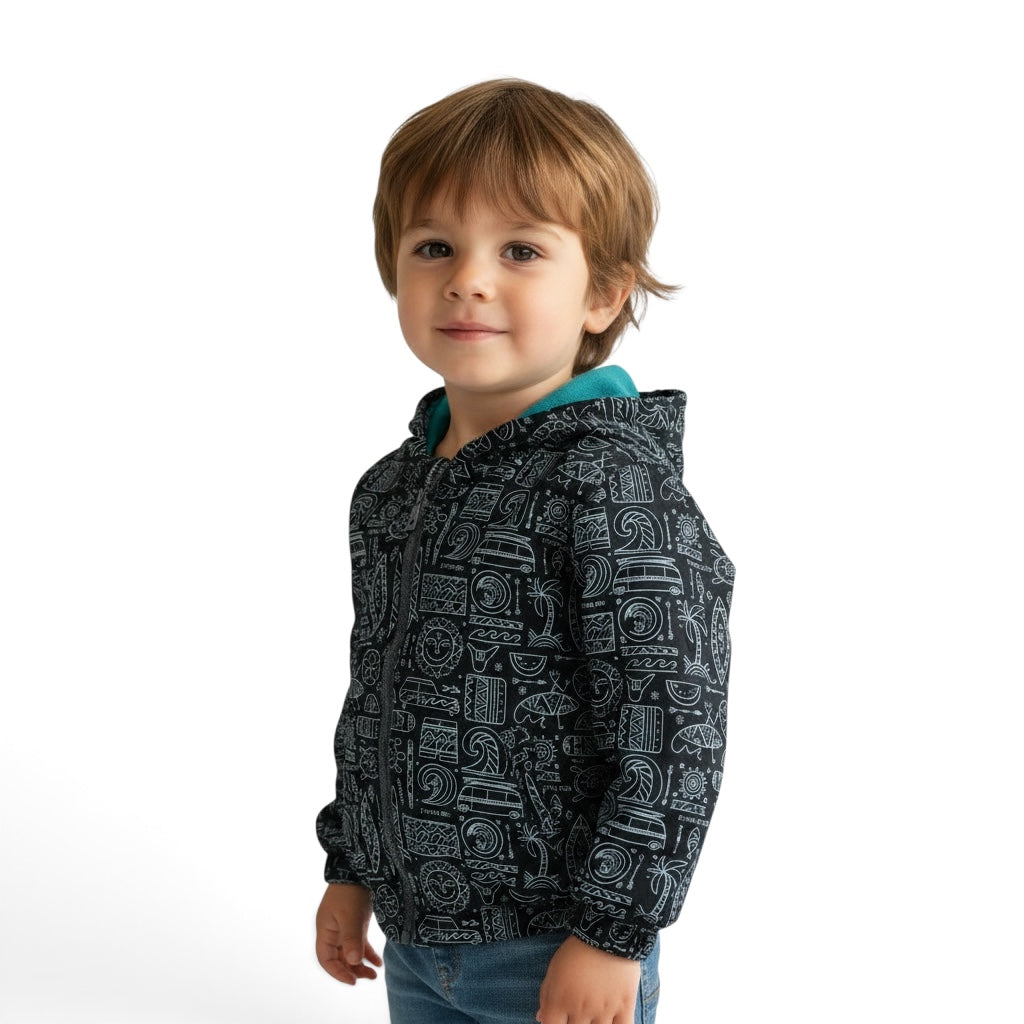 Kids Fleece-Lined Waterproof Jacket