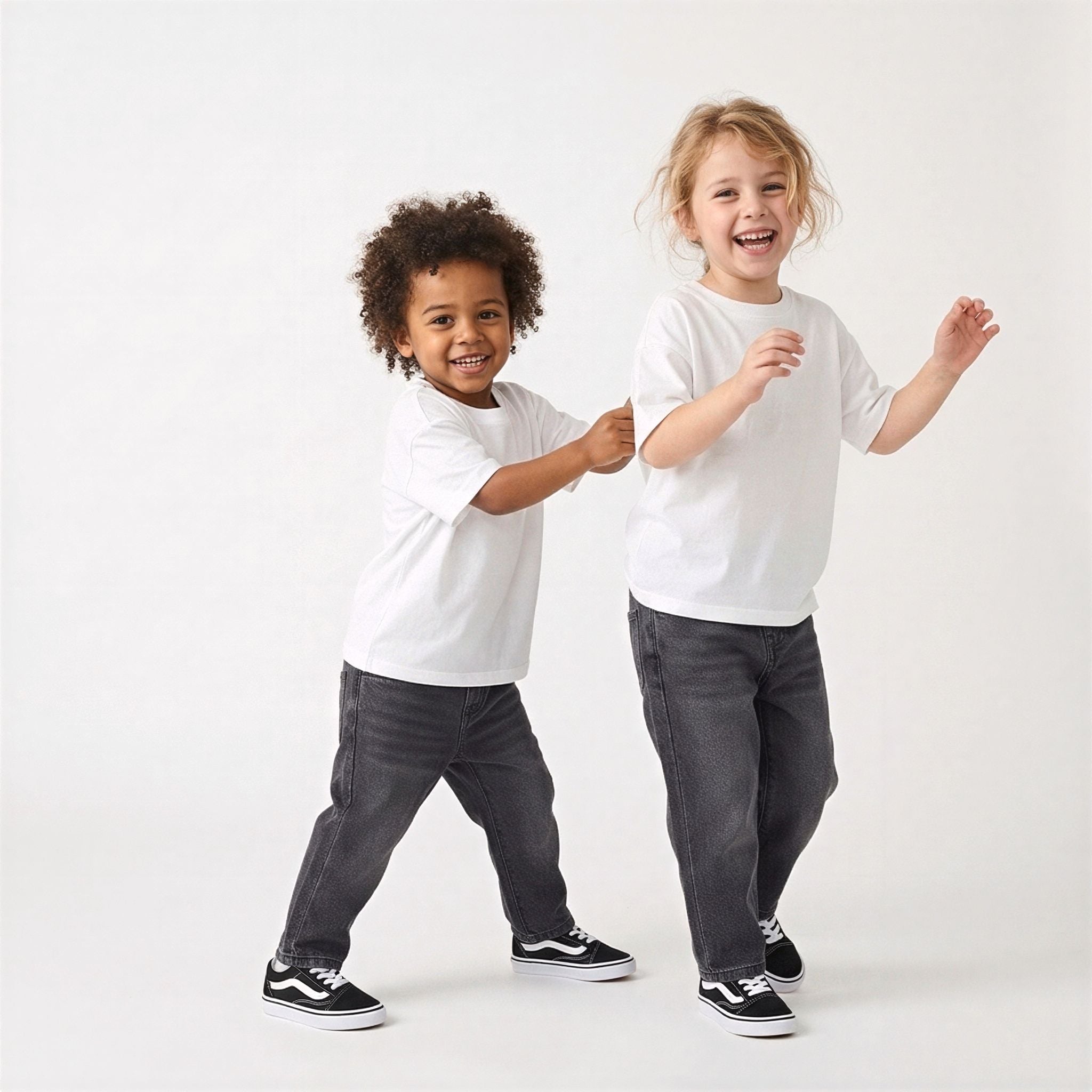 Unisex Elastic-wasted Black Jeans (1-6 years)