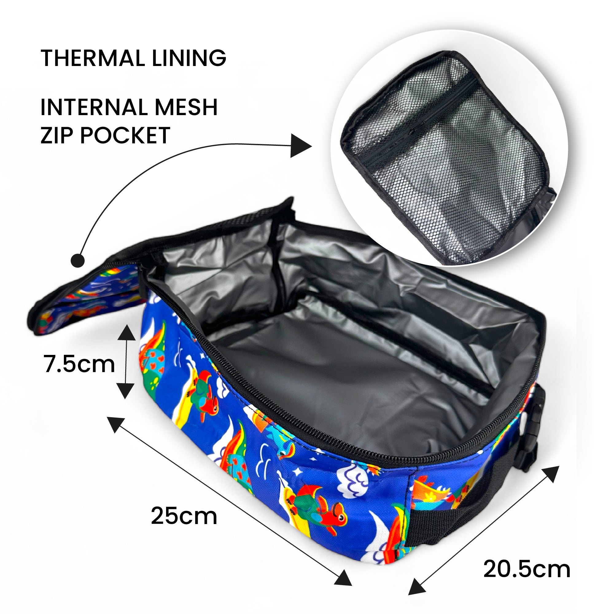 Surf Dinos Lunch Bag