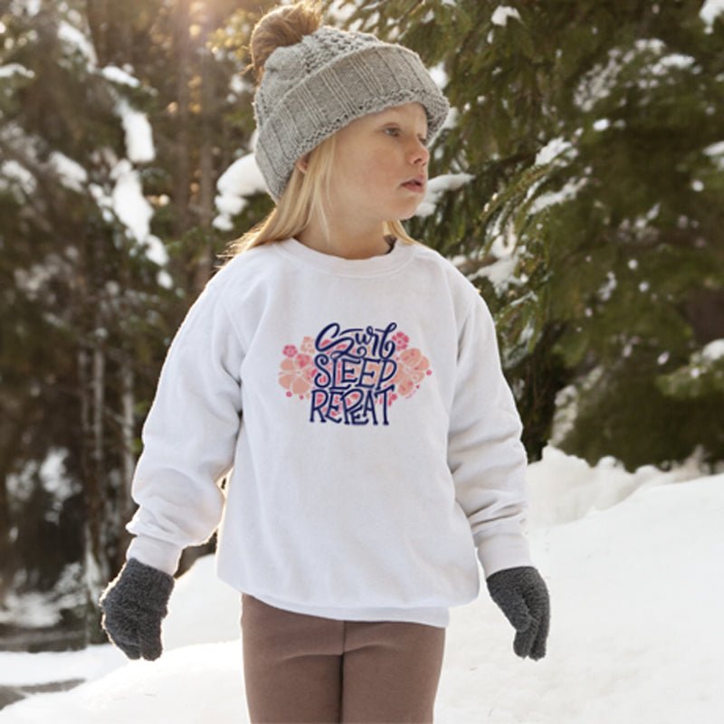 Surf, Sleep, Repeat Sweatshirt - Kahuna Kids