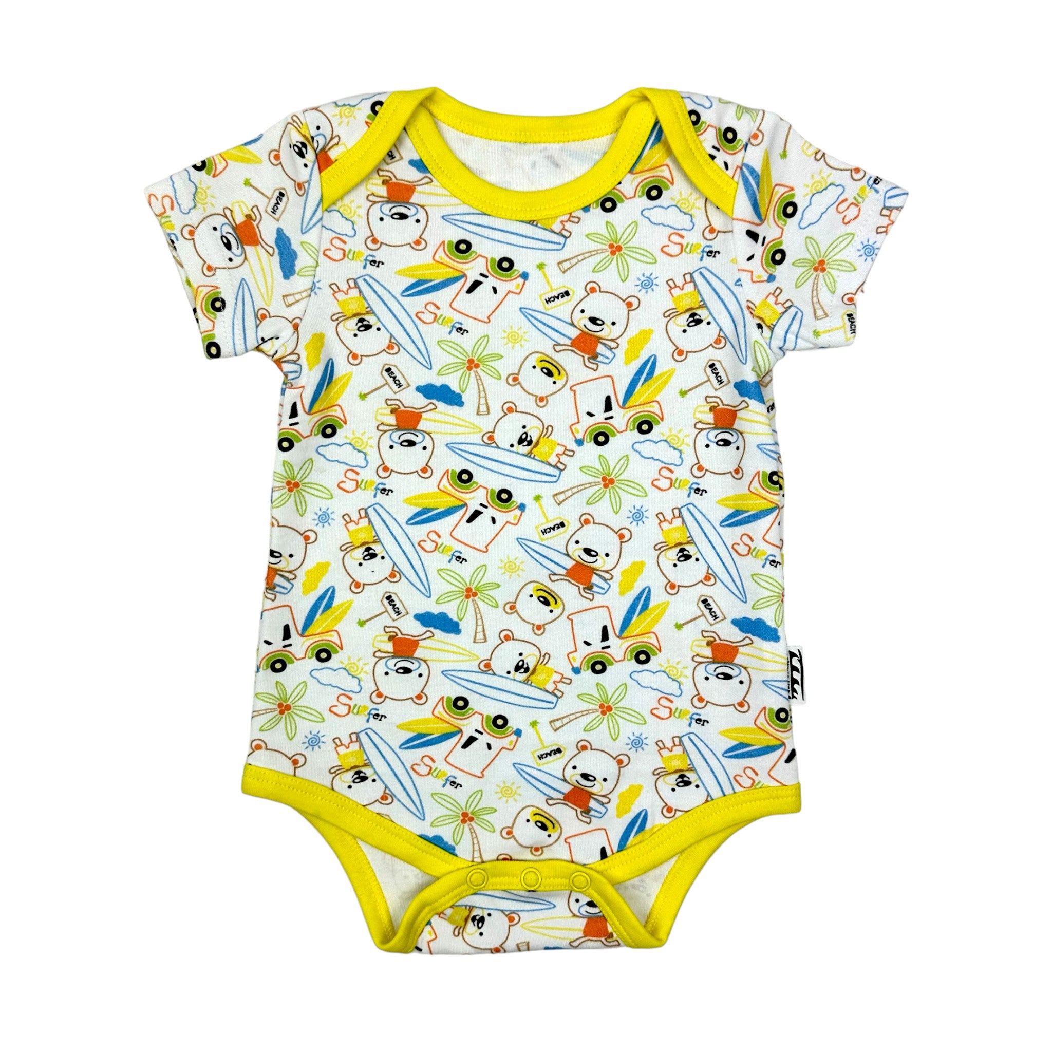 Surf Trip Bear Print Bodysuit