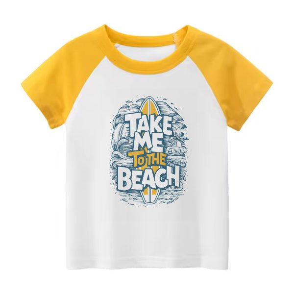 Take me to the Beach Raglan T-shirt - Kahuna Kids