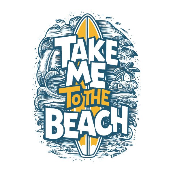 Take me to the Beach Raglan T-shirt - Kahuna Kids