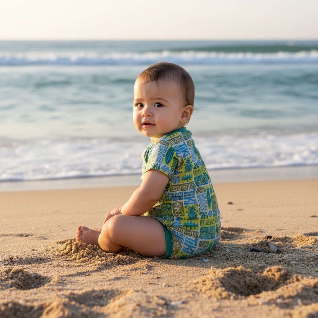 Tiki Print Bodysuit - Kahuna Kids