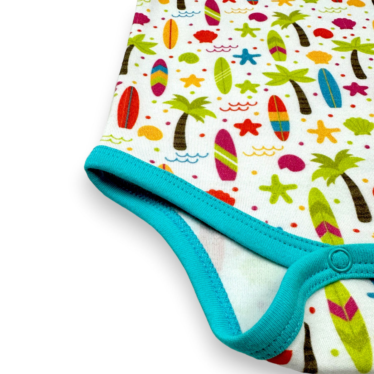 Tropical Beach Print Bodysuit