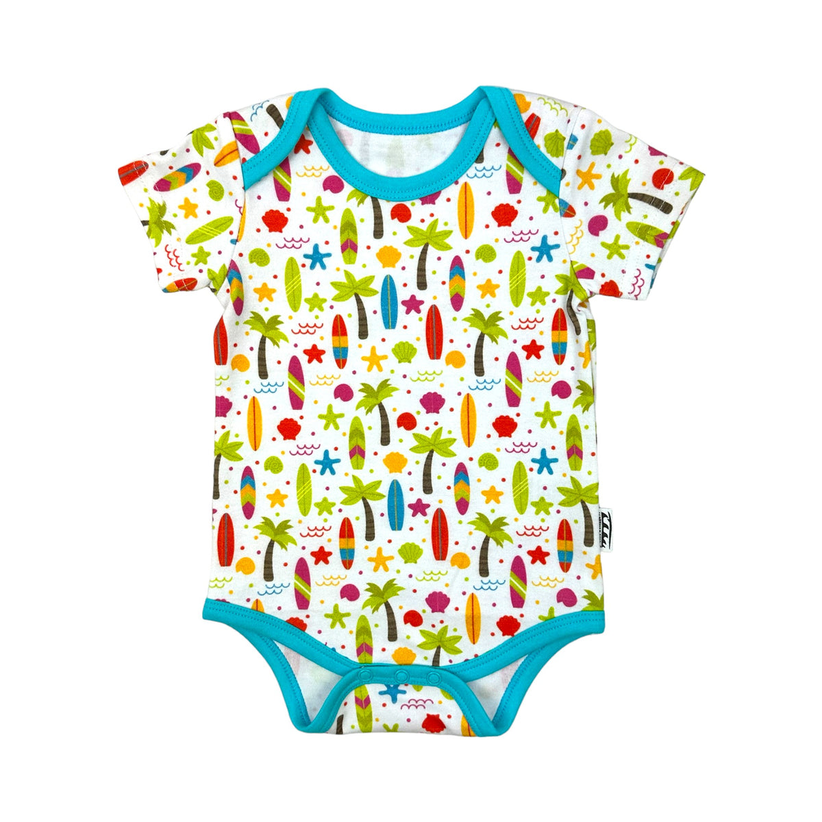 Tropical Beach Print Bodysuit
