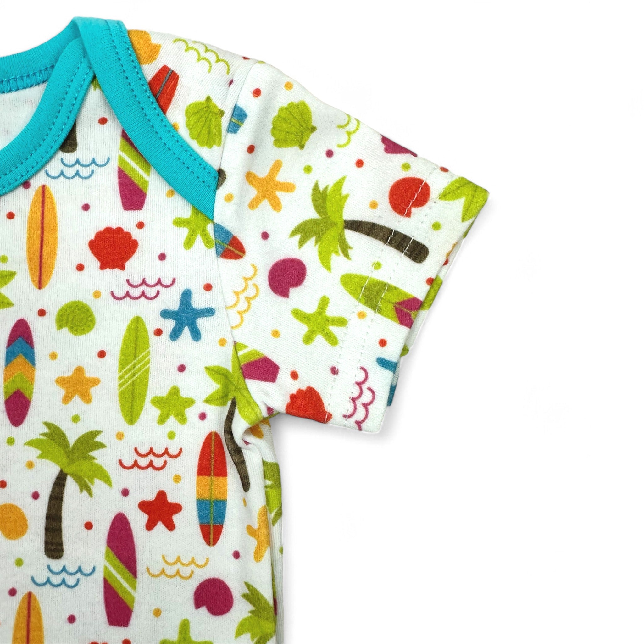 Tropical Beach Print Bodysuit