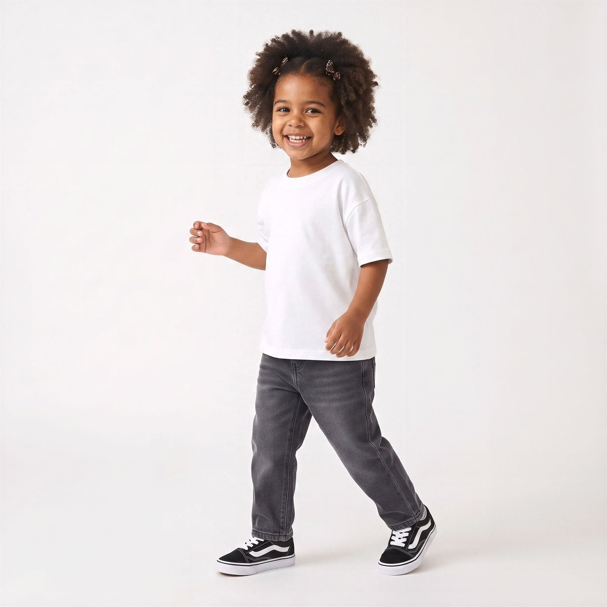 Unisex Elastic-wasted Black Jeans (1-6 years) - Kahuna Kids
